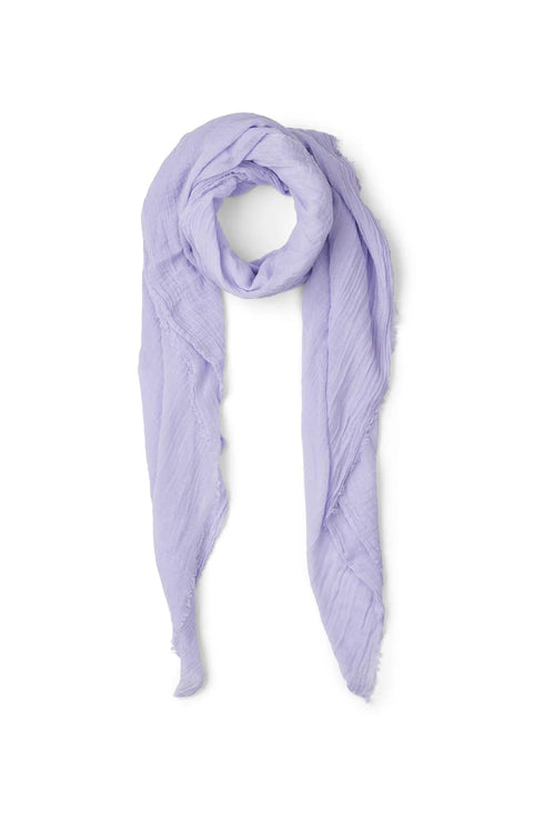 Rabens Saloner cotton gauze scarf violet